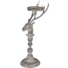 Clayre & Eef 6Y5838 Kandelaar Hert Antiek-Grijs 17x14x42 cm