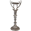 Clayre & Eef 6Y5838 Kandelaar Hert Antiek-Grijs 17x14x42 cm