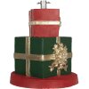Clayre & Eef Kerstboomstandaard Cadeauverpakking Ø44x54cm Groen Rood Goud