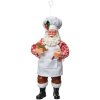 Clayre & Eef 66243 Kerstman Hangdecor Bakker Textiel 9x6x17 cm