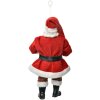 Clayre & Eef 66244 Kerstornament Kerstman met cadeautje 17cm Rood Wit