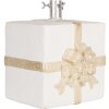 Clayre & Eef 6MG0116 Kerstboomstander Geschenkdoos Wit Goud 26x24x33cm