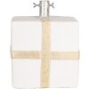 Clayre & Eef 6MG0116 Kerstboomstander Geschenkdoos Wit Goud 26x24x33cm