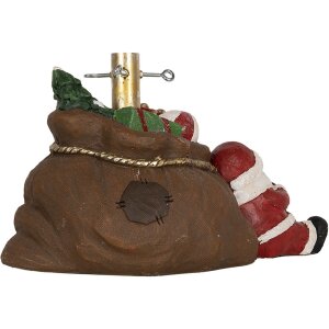 Clayre & Eef 6MG0119 Kerstboomstandaard Bruin Rood 46x31x30 cm