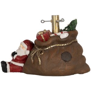 Clayre & Eef 6MG0119 Kerstboomstandaard Bruin Rood 46x31x30 cm