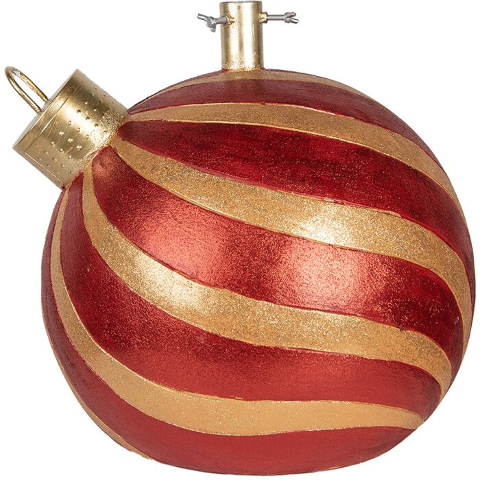 Clayre & Eef 6MG0152 Kerstboomstandaard Rood-Goud 43x40x41 cm