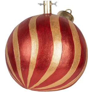 Clayre & Eef 6MG0152 Kerstboomstandaard Rood-Goud 43x40x41 cm
