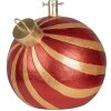 Clayre & Eef 6MG0152 Kerstboomstandaard Rood-Goud 43x40x41 cm