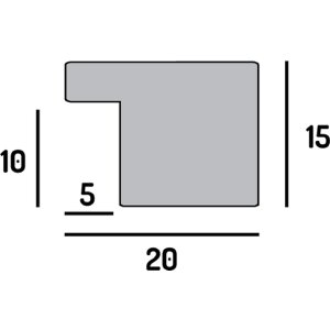 FramesFactory Fotolijst Hekla 59,4x84,1 cm zwart
