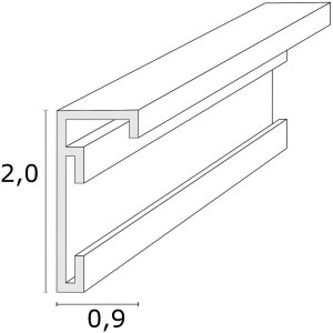 Deknudt Aluminium fotolijst S029S2 zwart mat 10x15 tot 30x40 cm