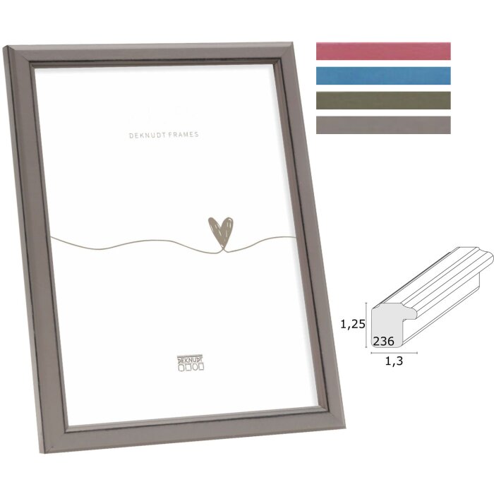Deknudt S236F houten fotolijst 4 kleuren 10x15 tot 20x30 cm