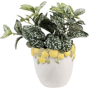 Clayre & Eef Bloempot Citroen Decor Ø 20x19 cm Steen Mediterran