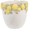 Clayre & Eef Bloempot Citroen Decor Ø 20x19 cm Steen Mediterran