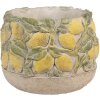 Clayre & Eef Bloempot met Citroenmotief Ø19x15cm Stein