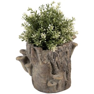 Clayre & Eef 6TE0577M Bloempot Bruin Beige 24x18x18 cm