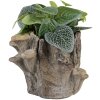 Clayre & Eef 6TE0577S Bloempot Bruin Beige 19x17x16 cm Natuursteenlook