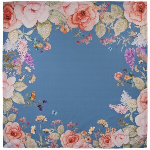 Clayre & Eef FFA01BL Tafelkleed 100x100 cm Blauw...