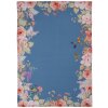 Clayre & Eef FFA42BL Keukendoek Blauw 50x70 cm met Bloemmotief