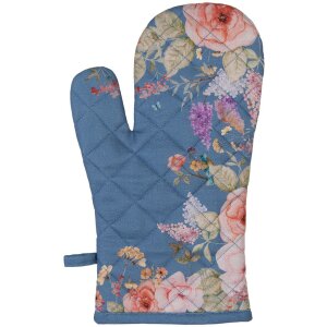Clayre & Eef FFA44BL Ovenwant Blauwe Bloem 18x30 cm...