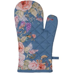 Clayre & Eef FFA44BL Ovenwant Blauwe Bloem 18x30 cm...