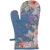 Clayre & Eef FFA44BL Ovenwant Blauwe Bloem 18x30 cm Katoen Landhuisstijl