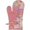 Clayre & Eef Ovenhandschoen Romantic Garden 18x30 cm Roze Katoen