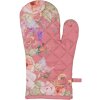Clayre & Eef Ovenhandschoen Romantic Garden 18x30 cm Roze Katoen