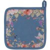 Clayre & Eef FFA45BL Topflappen Floral Romance Blauw 20x20 cm Katoen