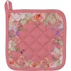 Clayre & Eef Toplappen Rosa met Bloemen 20x20 cm
