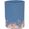 Clayre & Eef FFA50BL Broodmand Blauw Ø 15x16 cm Katoen Bloemenpatroon