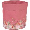 Clayre & Eef broodmand katoen Ø15x16cm Romantisch bloemendesign