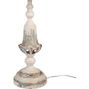 Clayre & Eef Tafellamp Vintage Ø36x70cm Beige Grijs Goud E27 60W Metaal