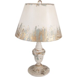 Clayre & Eef tafellamp Ø36x55cm E27 60W Beige...