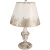 Clayre & Eef tafellamp Ø36x55cm E27 60W Beige Grijs Vintage-stijl