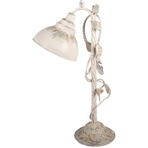 Clayre & Eef 5LMC0051 Tafellamp Beige-Grijstinten Vintage-Look E27 35x19x62cm