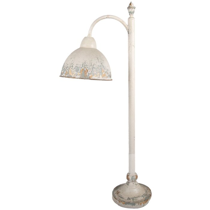 Clayre & Eef 5LMC0052 Tafellamp Antiek-Beige/Grijze Vintage Stijl