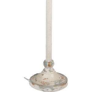 Clayre & Eef 5LMC0052 Tafellamp Antiek-Beige/Grijze Vintage Stijl