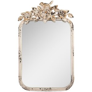 Clayre & Eef 62S332 Tafelspiegel Antiek-Beige Vintage Rozen Decor
