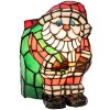 LumiLamp Tiffany tafellamp Kerstman Glas 17x11x22 cm