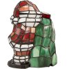 LumiLamp Tiffany tafellamp Kerstman Glas 17x11x22 cm