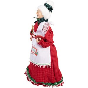 Clayre & Eef 66226 Decoratie Kerstvrouw 18x18x46 cm