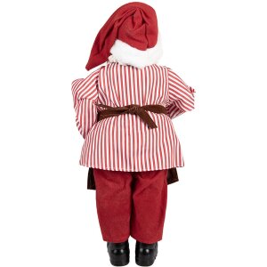 Clayre & Eef Kerstman Decoratie rood 22x19x45 cm