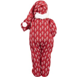 Clayre & Eef 66228 Kerstman Decoratie 45 cm Rot Wit