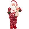 Clayre & Eef 66228 Kerstman Decoratie 45 cm Rot Wit