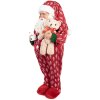 Clayre & Eef 66228 Kerstman Decoratie 45 cm Rot Wit