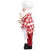 Clayre & Eef Kerstman Decoratie Bakker Rood Wit 45 cm