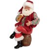Clayre & Eef Kerstman met Bierpul 24 cm rode rustieke Decoratieve Figuur