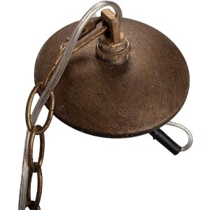 Clayre & Eef Hanglamp 6LMP801 Goud Ø20x22cm E14 Vintage Metaal