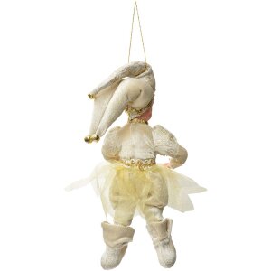 Clayre & Eef 66216 Decoratiehangdecor Elfe Beige-Goud 28 cm