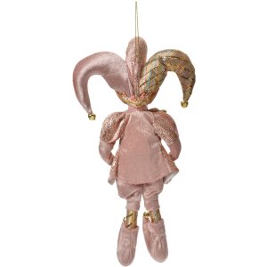 Clayre & Eef Decoratiehanger Elf Roze en Goud 20x8x37 cm